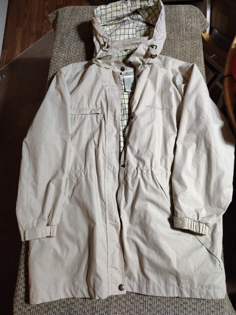 VNTG-Northern Reflections Cottage Essentials Utility Jacket XL Tan Long Hooded